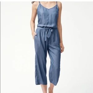 NWT Tommy Bahama Chambray Cropped Jumpsuit Size S